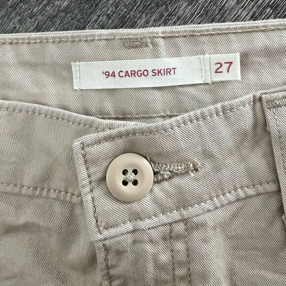 Levi's '94 Cargo Twill Mini Skirt- Size 27 - Picture 3 of 5